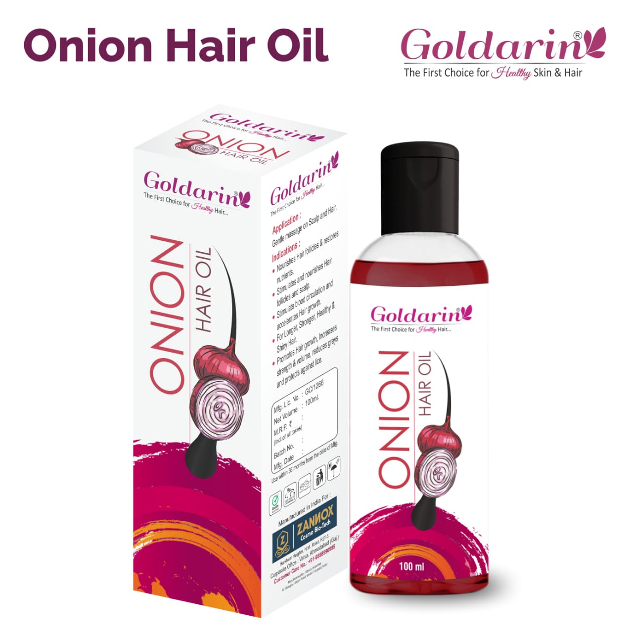 Red onion shampoo